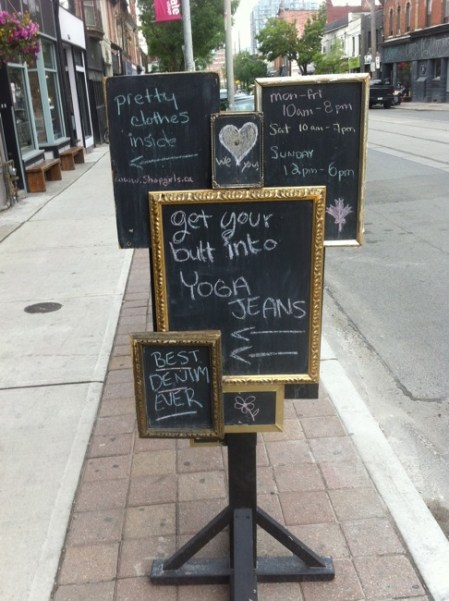 Get your butt into...